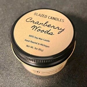 NEW Cranberry Woods Scented Soy Wax Candle